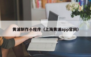 开原黄浦制作小程序（上海黄浦app官网）
