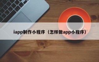 开原iapp制作小程序（怎样做app小程序）